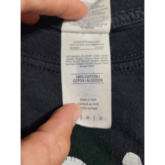 Gildan large unisex black " how you doin" graphic tee - Picture 4 of 6